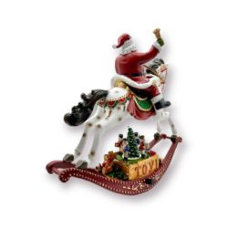 CAVALLO A DONDOLO CON BABBO NATALE CARILLON - NOEL